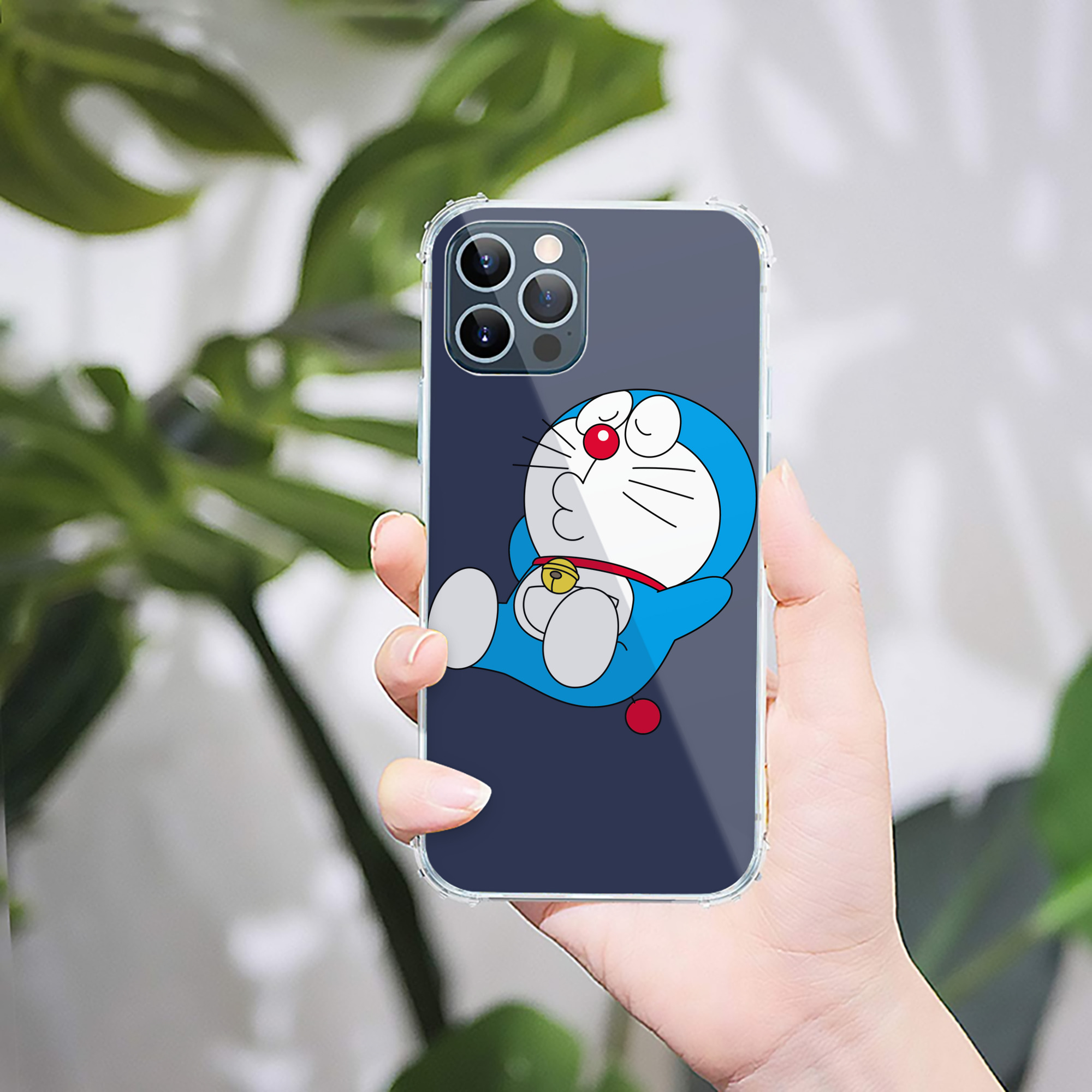 （画像用） ドラえもん Doraemon 【iPhone 12シリーズ対応】透明スマホケース（クリアソフトケース）